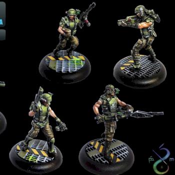 Tabletop Commission Colonial Marines Alien Vs Predatos AVP by BerenMiniaturasStudio