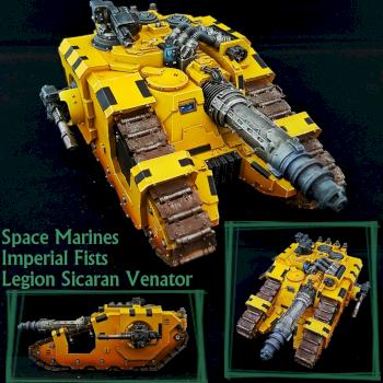 Space Marines - Sicaran Venator by Crissis