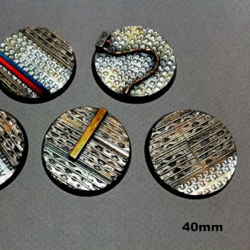 concrete rezin.bases for warhammer 40k by pest.gr