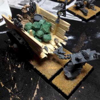 Skaven Slave unit filler Warpstone Bomb cart by LordKrud