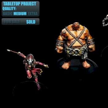 Tabletop Commission Guild Ball Hemlocke Fangtooth Minx by BerenMiniaturasStudio