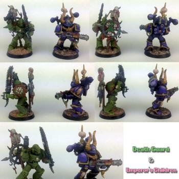 My first 2 Chaos Space Marines by Heretic Tom