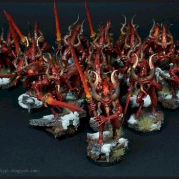 Khorne Bloodletters by WellofEternity
