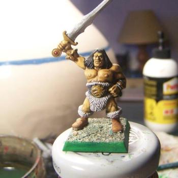 Barbarian with sword by morenosun