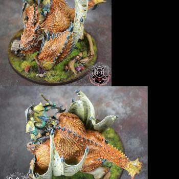 Maw-Krusha with Warboss by Iechine
