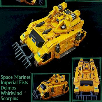 Space Marines - Deimos Whirlwind Scorpius by Crissis