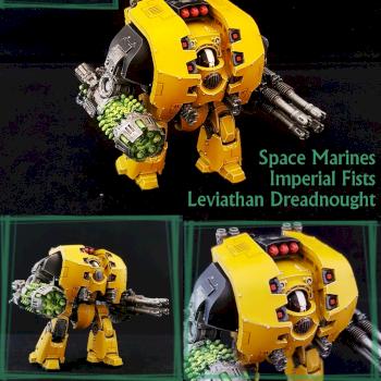 Space Marines Leviathan Dreadnought by Crissis