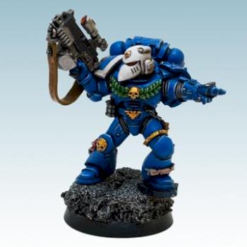 SPACE MARINES ULTRAMARINES STERNGUARD VETERAN by Fireknight