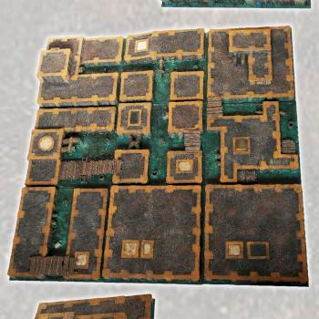MALIFAUX CHANNELS II 48x48 GAMEBOARD scenery terrain surface by studiolevel