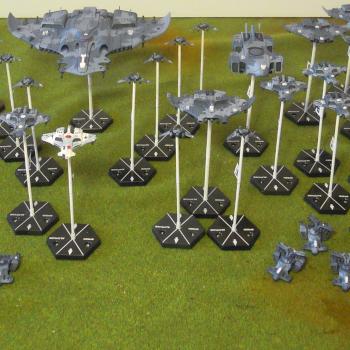 Tau Fleet (Aeronautica Imperialis) by Shi Vral