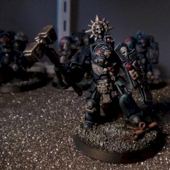 crimson fists terminator assault sergeant by gamingdaemon