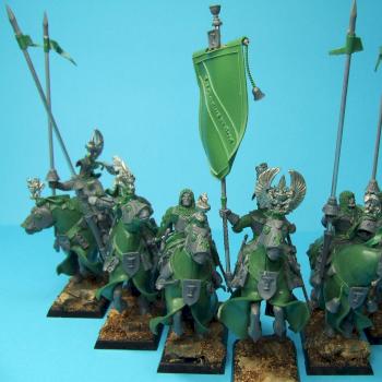 Converted Bretonnian Grail Knights by thistledoo minis