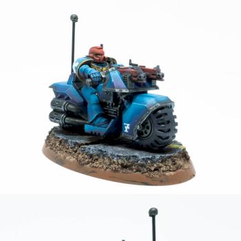 Space Marine Ultramarine Bike by Guybrush Treepwood