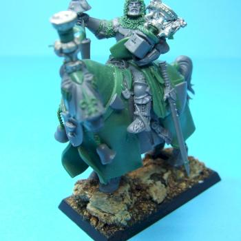 Bretonnian Grail Knight Champion - converted by thistledoo minis