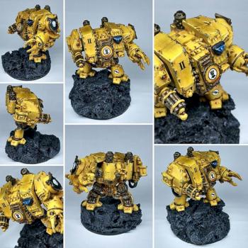 Imperial Fists Dreadnought by hoten