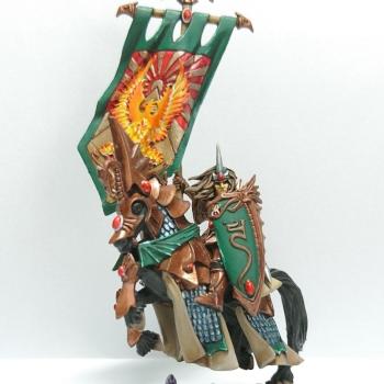 High Elf Mounted Battle Standard Bearer by Rich18144