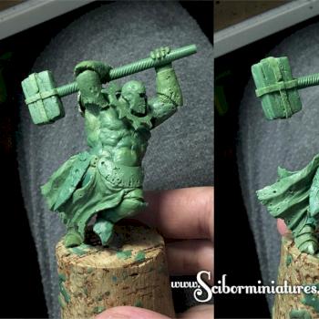 green work in progress by Scibor