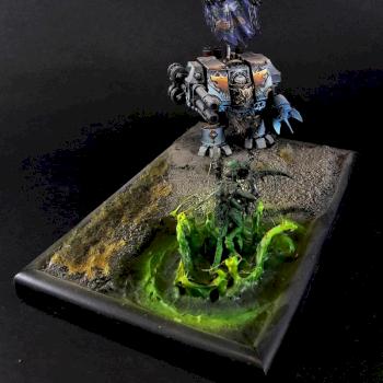 Space Wolves Dreadnought Diorama by Just.PS
