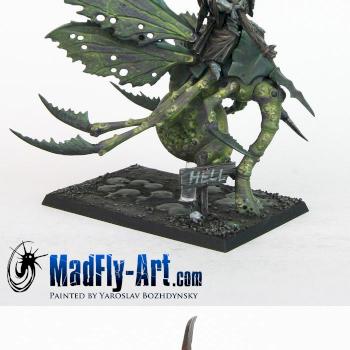 Nurgle Lord on Plague Drone by MadFlyArtStudio