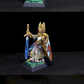High Elf Lord with Sword and Shield by hazelanne