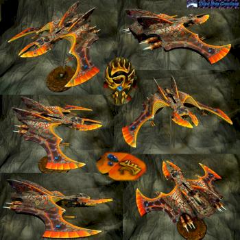 Eldar vampire raider: Fire by RevenantDrag00n