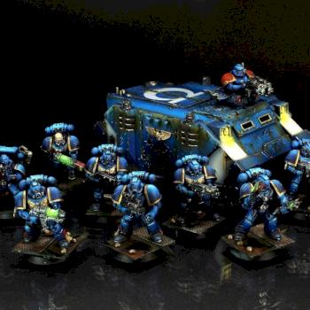 Ultramarines with Rhino by Carole