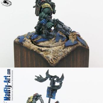 Ork Warboss with Big Choppa by MadFlyArtStudio