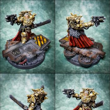 Rogal Dorn, Primarch of the Imperial Fists Legion - Kitbash by stray_fox