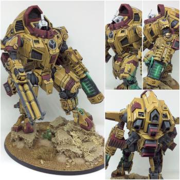 Forgeworld Tau Y'Vahra Battlesuit by SprueGreyStudio