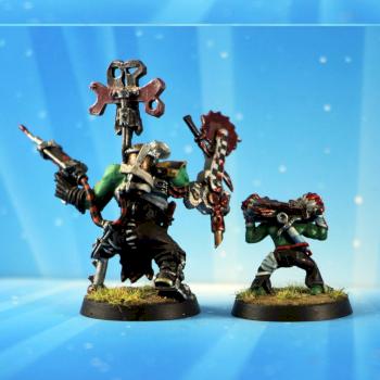 Painboy with Grot Orderly by belgun