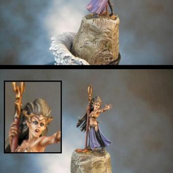 Dark Elf Sorceress Age of Sigmar by Thraugh