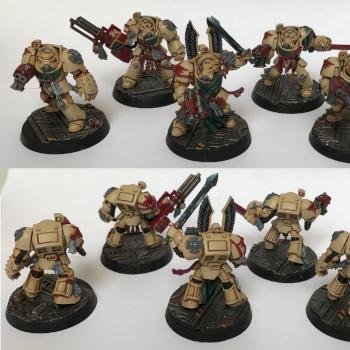 Dark Angels Deathwing Terminator Squad from Dark Vengeance by RocketCityPainter