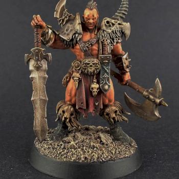 28mm Barbarian Darkoath Chieftain Warhammer Quest ST by avalonindustries2040