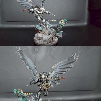 Corax Primarch of the Raven Guard by DerFarbknecht