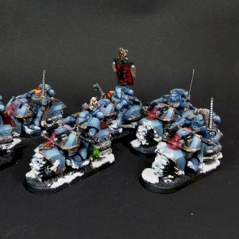 Space Wolf moto squad by hiso