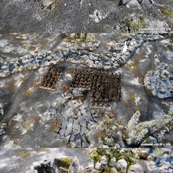 WINTER 72x48 GAMEBOARD + RESIN TERRAIN modular, real texture, full painted by studiolevel