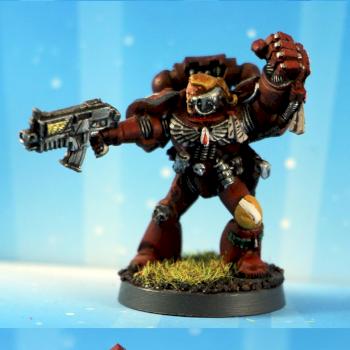 Space Marines Blood Angels Captain Gamesday by belgun