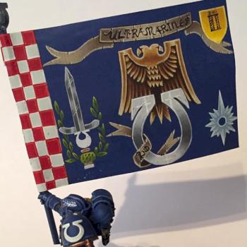 Ultramarine Standard Bearer by Wildcatstudios