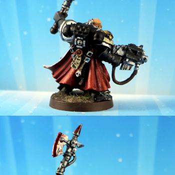 Space Marines Black templar Captian by belgun