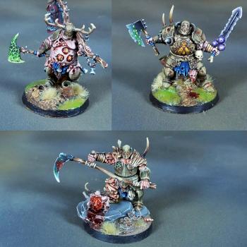 Warhammer 40k Daemons of Chaos Putrid Blightkings of Nurgle by Topminiatures