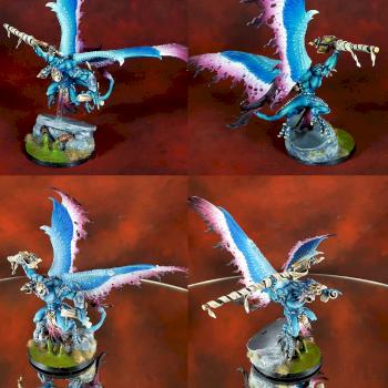 Warhammer 40k Chaos Daemons Lord of Change Kairos Fateweaver conversion by Topminiatures
