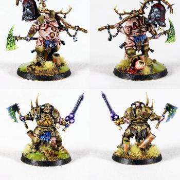 Warhammer 40k Daemons of Chaos Putrid Blightkings of Nurgle by Topminiatures