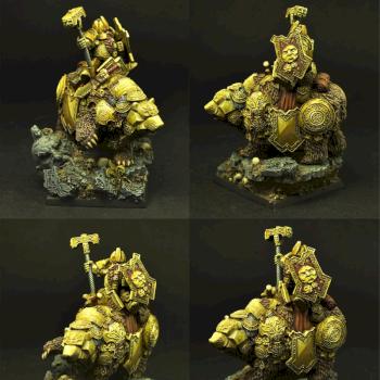 Dwarf King on War Bear by Scibor