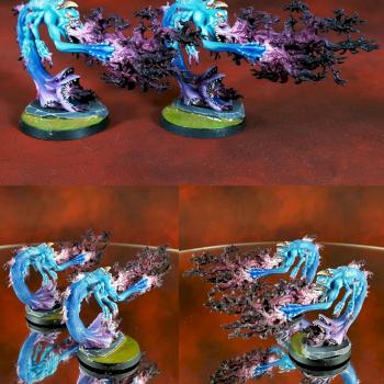 Warhammer 40k Chaos Daemons Exalted Flamers of Tzeentch by Topminiatures