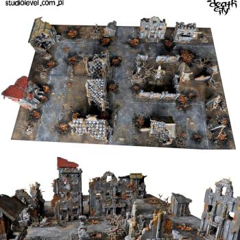 KINGS DEATHCITY 72x48 GAMEBOARD + BUILDINGS TERRAIN by studiolevel