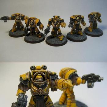 Imperial Fist Terminators. by RichardZ