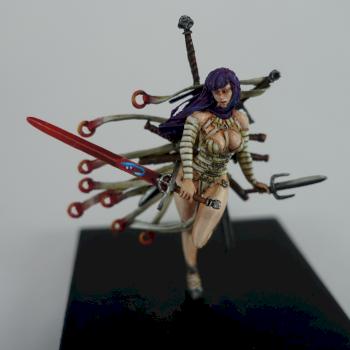 Kingdom Death White Speaker Sword Hunter by BlueDorian