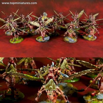 Warhammer 40k Chaos Daemons Plague Drones of Nurgle by Topminiatures