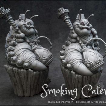 Smoking Caterpillar Resin Kit by Levus3D