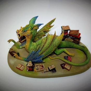 Book Wyrm by Mckennasminiatures